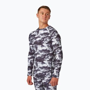 Bluza termoaktywna męska Surfanic Bodyfit Limited Edition Crew Neck white out print