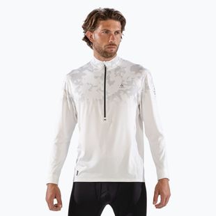 Bluza termoaktywna męska Surfanic Bodyfit CarbonDri Limited Edition Zip Neck optic white