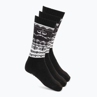 Skarpety narciarskie Surfanic Pro Tech 3 pak Fairisle black