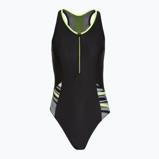 Strój pływacki jednoczęściowy damski Speedo Reflect Wave black/green