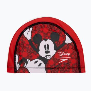 Czepek pływacki dziecięcy Speedo Printed Pace red/white