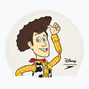 Czepek pływacki dziecięcy Speedo Slogan Print Woody white/yellow
