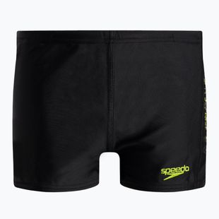 Bokserki pływackie dziecięce Speedo Plastisol Placement Aquashort black/atomic lime/tile