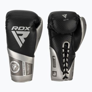 Rękawice bokserskie RDX K1 Mark Pro Fight Boxing silver