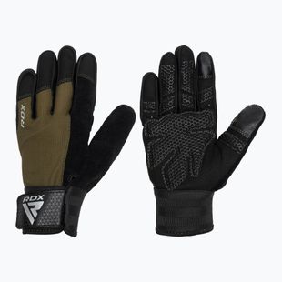 Rękawiczki treningowe RDX W1F Full Finger army green