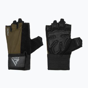 Rękawiczki treningowe RDX W1H Gym Workout army green