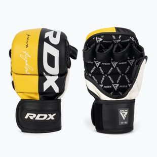 Rękawice grapplingowe RDX Grappling Glove REX T6 Plus yellow