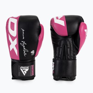 Rękawice bokserskie RDX REX F4 pink/black