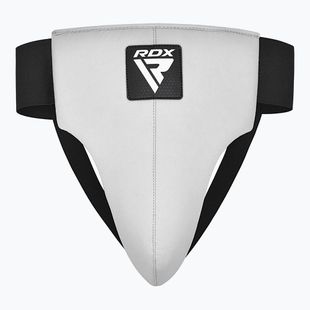 Ochraniacz krocza męski RDX R1 Martial Arts Groin Guard white/black