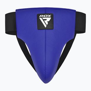 Ochraniacz krocza męski RDX R1 Martial Arts Groin Guard blue/black