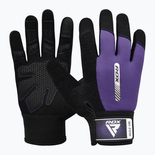 Rękawiczki treningowe RDX W1F Full Finger purple