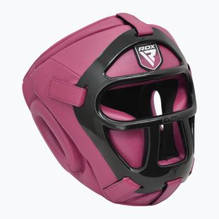 Kask bokserski RDX Guard Grill T1 pink