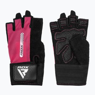 Rękawiczki treningowe RDX Gym Workout W1 pink