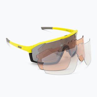 Okulary przeciwsłoneczne Endura Dorado II 3+1+1 hi-viz yellow/smoke tint/full platinum mirror