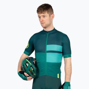 Koszulka rowerowa męska Endura FS260 Print emerald green