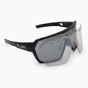 Okulary przeciwsłoneczne Endura Singletrack black/platinum revo smoke/clear silver flash mirror