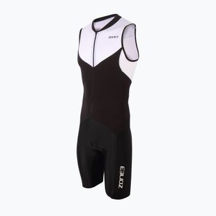 Kombinezon triathlonowy męski ZONE3 Lava Long Distance Trisuit black/white/red