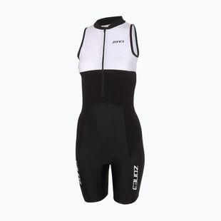 Kombinezon triathlonowy damski ZONE3 Lava Long Distance Trisuit black/white/green