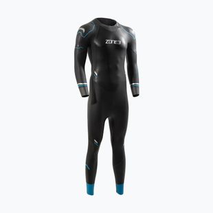 Pianka triathlonowa męska ZONE3 Advance 4 mm black/blue/gunmetal