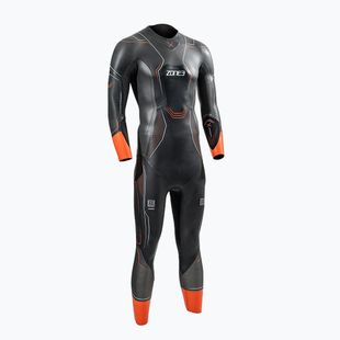 Pianka triathlonowa męska ZONE3 Vanquish-X 5 mm black/orange