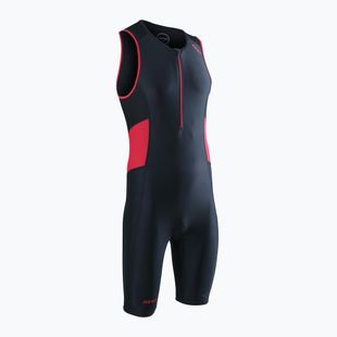 Kombinezon triathlonowy męski ZONE3 Activate Trisuit black/red