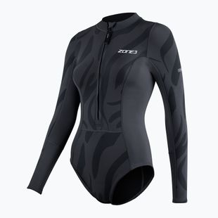 Pianka triathlonowa damska ZONE3 Yulex 1,5 mm black/grey