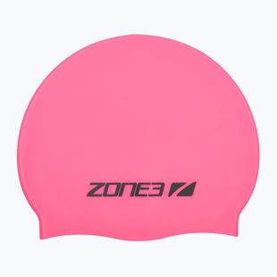 Czepek pływacki ZONE3 Silicone Swim hi-vis pink
