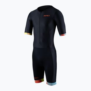 Kombinezon triathlonowy męski ZONE3 Activate+ Trisuit black/neon