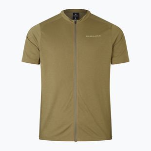 Koszulka rowerowa męska Endura Loop Zipped tweed green