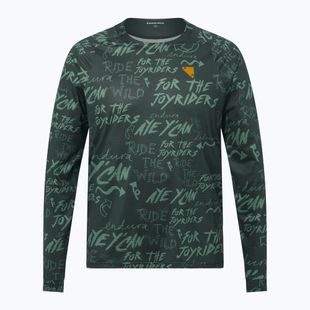 Longsleeve rowerowy męski Endura Singletrack Print carbon grey