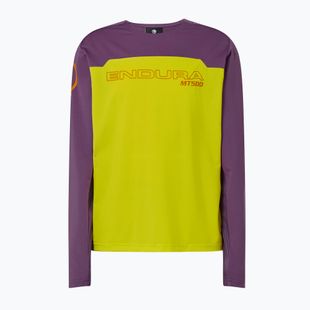 Longsleeve rowerowy dziecięcy Endura MT500 Burner end citrus