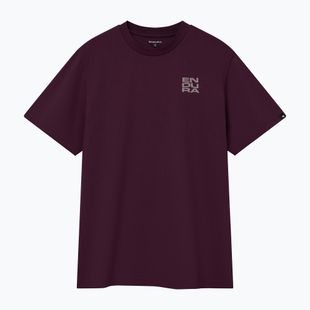 Koszulka rowerowa Endura Stacked Logo Graphic Tee black cherry