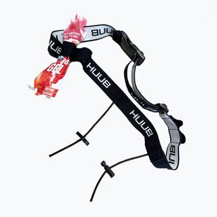 Pas startowy HUUB Number Belt - 4 Gels black