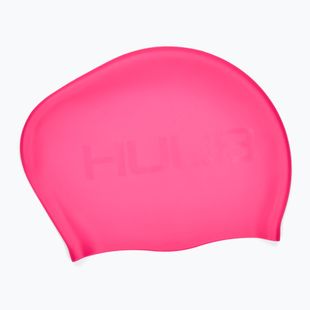 Czepek pływacki HUUB Swim Cap Long Hair neon pink
