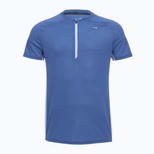 Koszulka do biegania męska Mizuno Trail DryAeroFlow Half Zip Tee federal blue