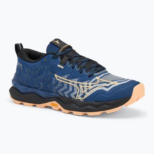 Buty do biegania damskie Mizuno Wave Daichi 8 estate blue/apricot ice/black