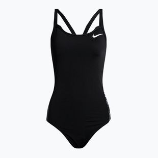 Strój pływacki jednoczęściowy damski Nike Multiple Print Racerback Splice One jet black