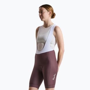 Spodenki rowerowe damskie Rapha Core Bib Shorts huckleberry/white