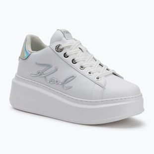 Buty damskie KARL LAGERFELD Anakapri Signia white leather w/silver