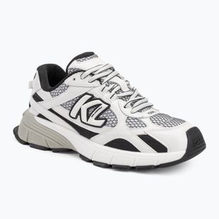 Buty damskie KARL LAGERFELD Orion Sidetrim black leather/textile w/white