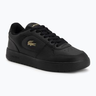Buty damskie Lacoste Court Ace Leather black/gold