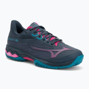 Buty do padla damskie Mizuno Wave Exceed Light 2 Padel midnight navy/ fuchsia purple/ enamel blue