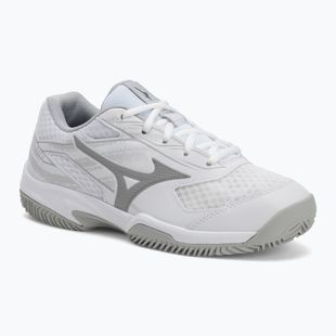 Buty do tenisa damskie Mizuno Break Shot 5 CC white/ ultimate gray/ harbor mist