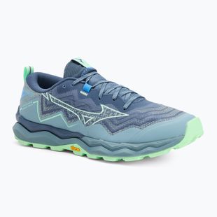 Buty do biegania męskie Mizuno Wave Daichi 9 vintage indigo/neo mint/citade