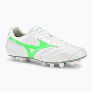 Buty piłkarskie męskie Mizuno Morelia II Elite Md white/neon green/galaxy silver