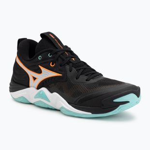 Buty do siatkówki Mizuno Wave Momentum Elite black/tangelo/ice green