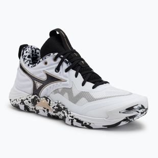 Buty do siatkówki Mizuno Wave Momentum Elite white/black/ge gold
