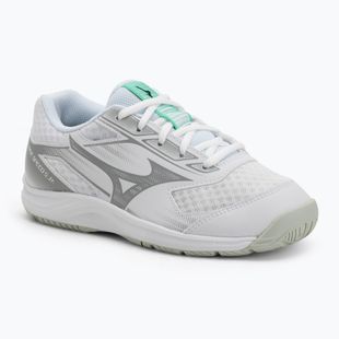 Buty do siatkówki dziecięce Mizuno Cyclone Speed 5 white/black/frozen emerald