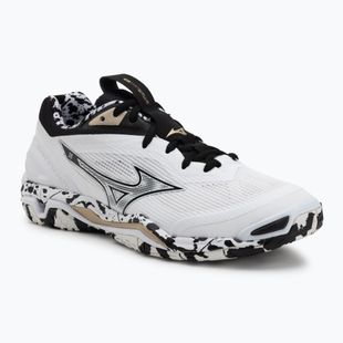 Buty do piłki ręcznej Mizuno Wave Stealth 6 white/black/ge gold