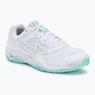 Buty do piłki ręcznej damskie Mizuno Wave Phantom 3 white/blue tint